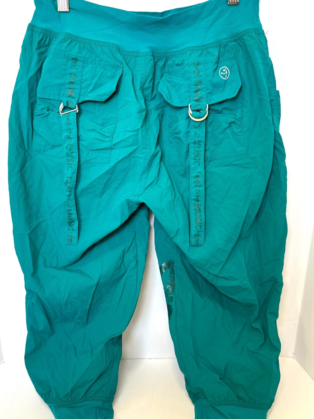 Zumba Fitness cropped harem/jogger style workout pants large - Picture 5 of 7